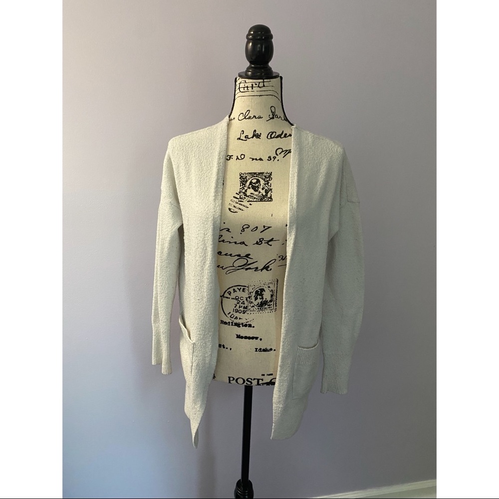Cardigan Sweater with Braided Back